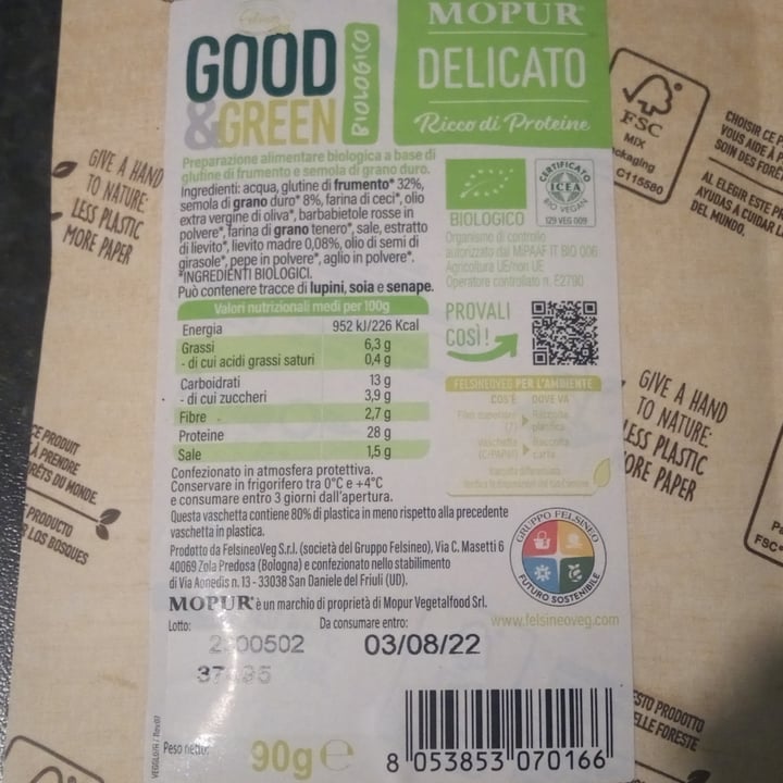 review photo of Good & Green mopur delicato shared by @lucythewombat on 29 Apr 2022 - review