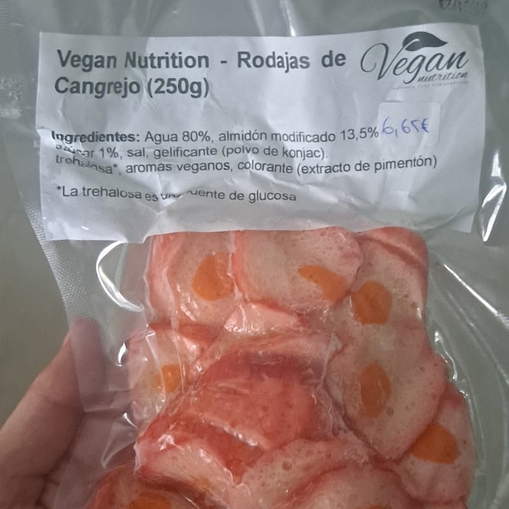 photo of Vegan Nutrition Rodajas De Cangrejo shared by @jaioselene on  10 Jan 2022 - review