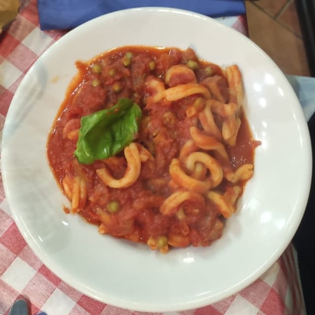 「Fusilli with vegan ragù」の料理の写真