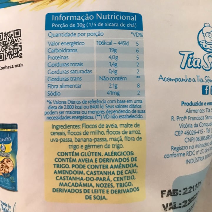 photo of Tia Sônia Granola X-pin Granola X-pin Tia Sônia shared by @gabriella18 on  12 May 2022 - review