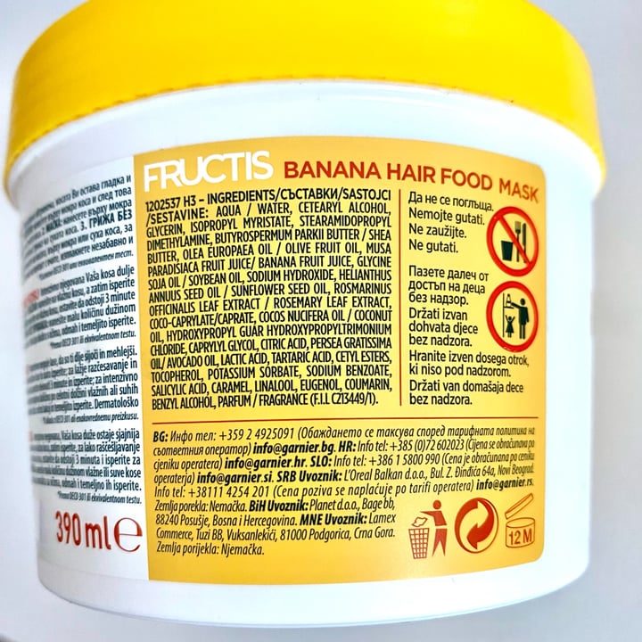 photo of Garnier 3 in 1 Hair mask Hair Food Banana shared by @itsanavi on  16 Nov 2021 - review