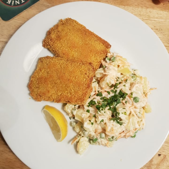 review photo of Střecha Bistecchina di Soia Impanata Con Insalata Di Patate (Schnitzel) shared by @losco on 11 Aug 2021 - review