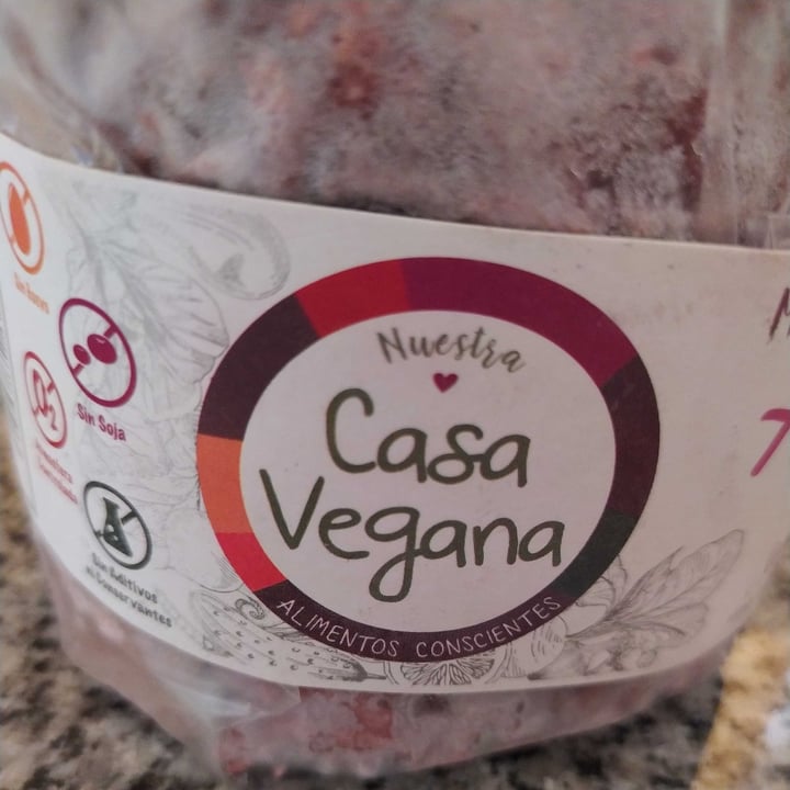 review photo of Casa Vegana Hamburguesa de Aduki y Remolacha shared by @romibaranda on 14 Mar 2022 - review