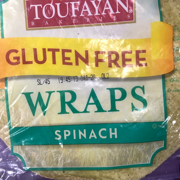 photo of Toufayan Bakeries Gluten Free Spinach Wrap shared by @michaelaplantzzer on  27 Apr 2020 - review