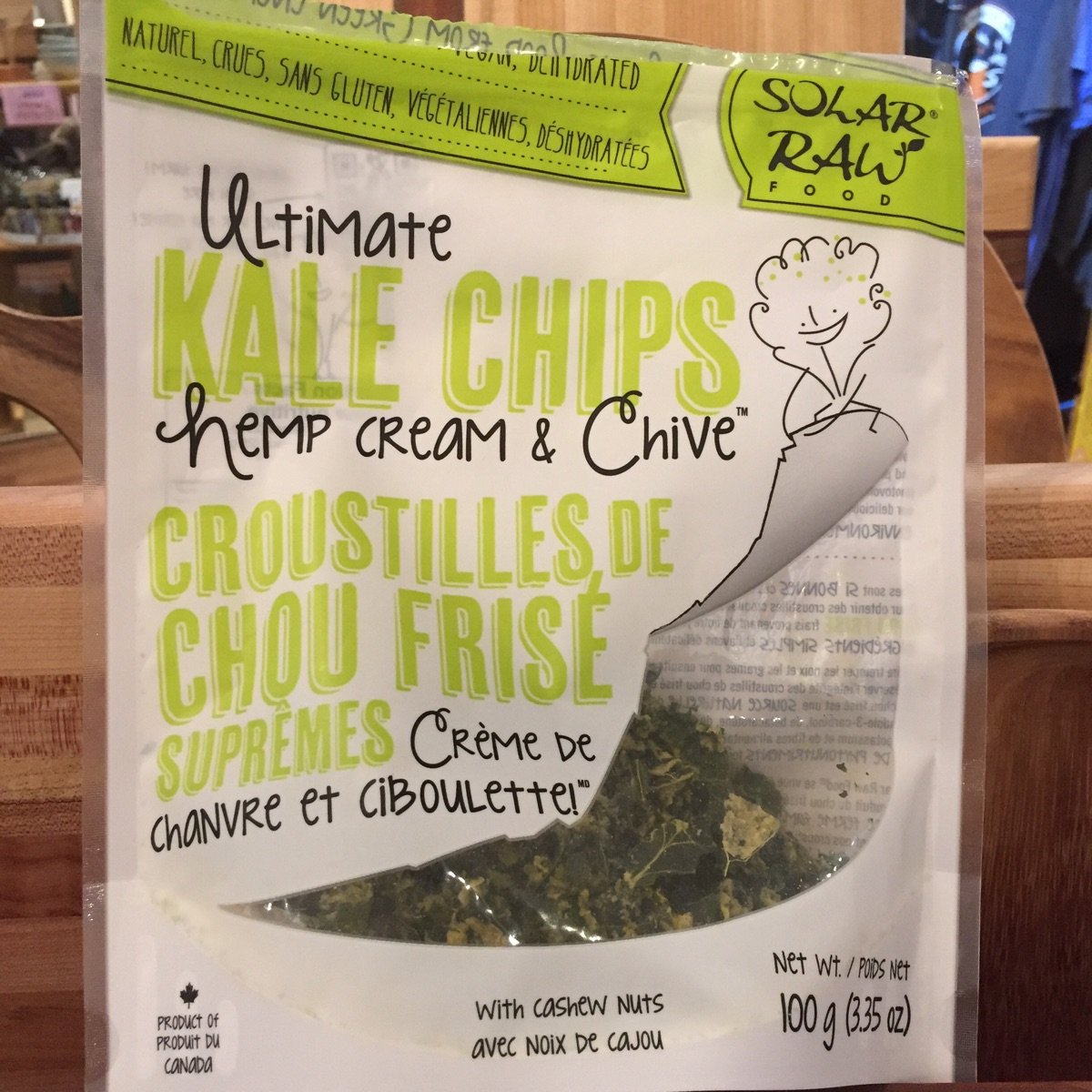Solar raw Ultimate Kale Chips hemp & chive Reviews abillion