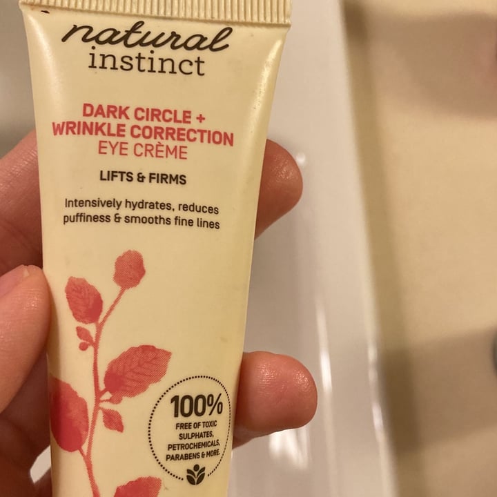 review photo of Natural Instinct Dakr Circle + Wrinkle Correction Eye Cream shared by @debbiekrueger on 28 Apr 2022 - review