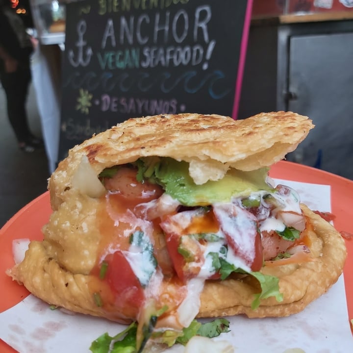 photo of Anchor Vegan Sea Food Empanada de No camarón shared by @virigf on  07 Dec 2020 - review