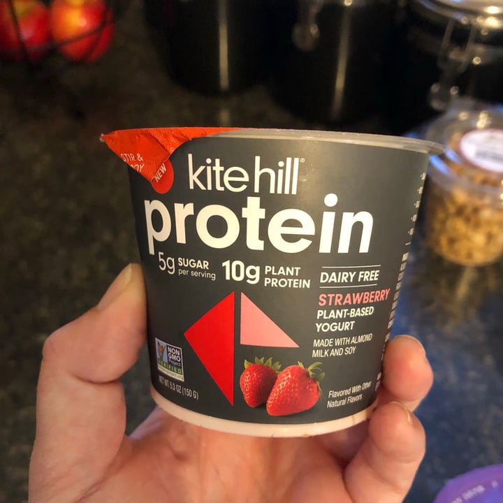 photo of Kite Hill Protein yogurt-strawberry shared by @k8denson on  04 Jul 2021 - review