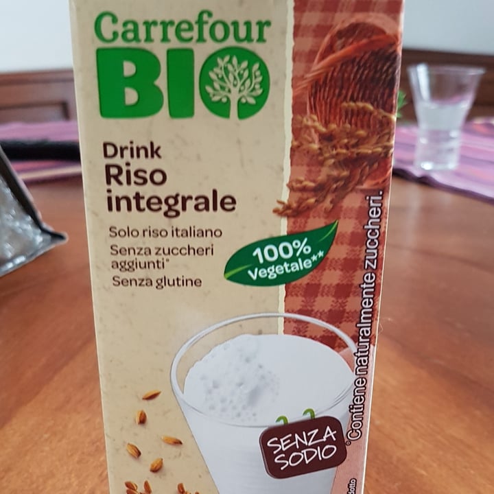 photo of Carrefour Bevanda al riso integrale shared by @loredanaformicola67 on  29 Apr 2022 - review