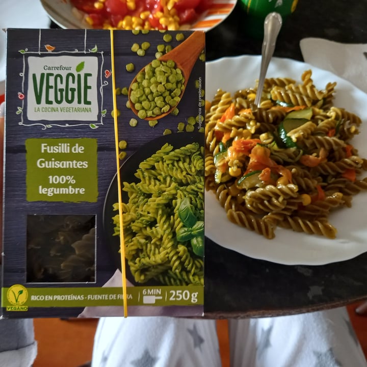 photo of Carrefour  Fusilli De Guisantes shared by @romanitadeapie on  27 Mar 2022 - review