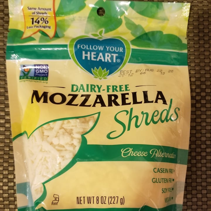 review photo of Follow Your Heart Dairy-Free Mozzarella Shreds shared by @kimber on 30 Apr 2020 - review