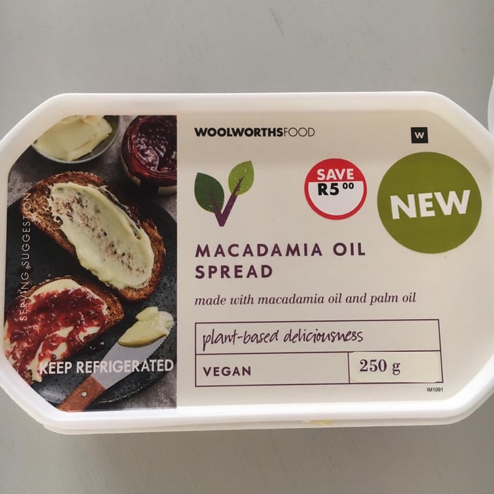 photo of Woolworths Food Macadamia Oil Spread shared by @stuartdyer on  19 Jul 2020 - review