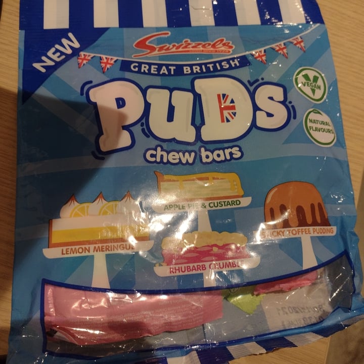 photo of Swizzels Great British puds chew bars shared by @thedappervegan on  16 Jun 2021 - review