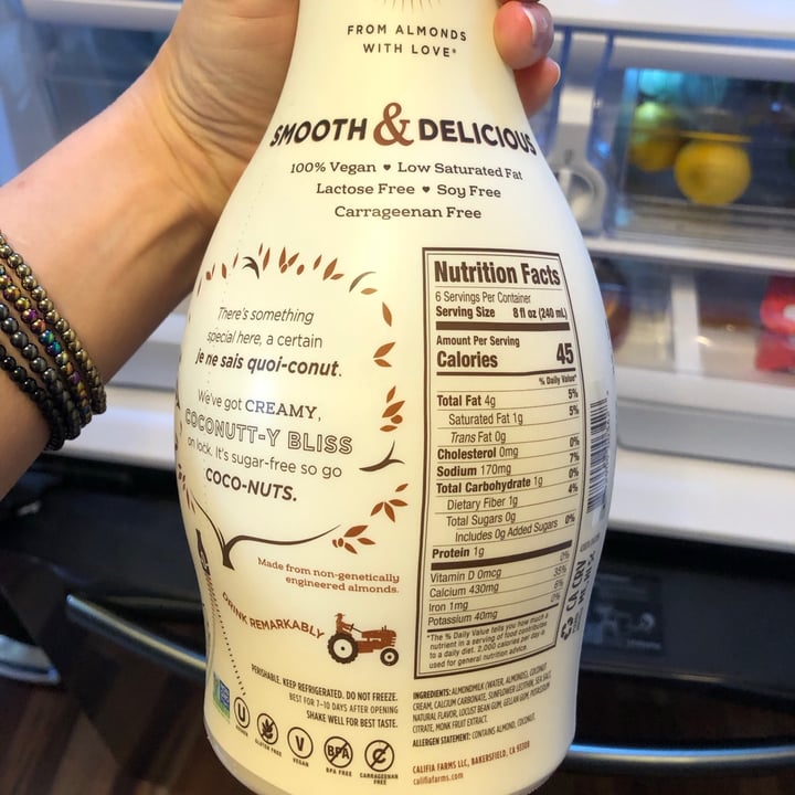 review photo of Califia Farms Toasted Coconut Almondmilk Blend shared by @joyfully on 09 May 2020 - review