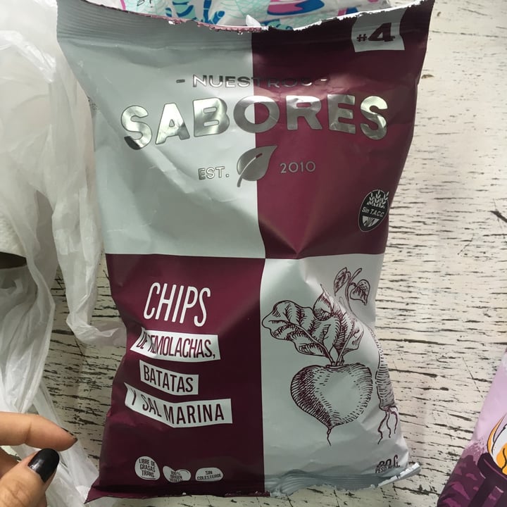 photo of Nuestros Sabores Chips de Remolacha, Batata y Sal Marina  shared by @lauchis on  17 Mar 2021 - review