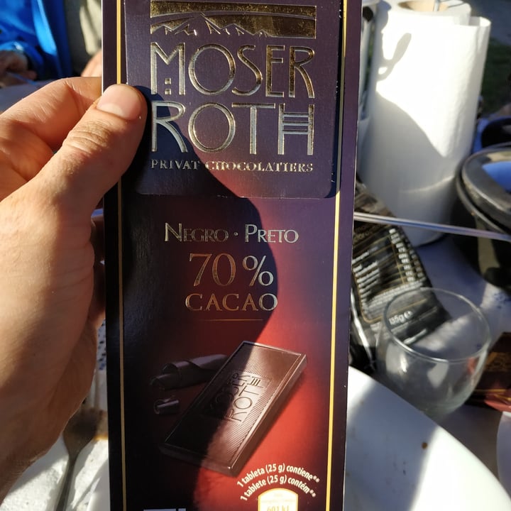 photo of Moser Roth 70% Dark Chocolate Bar shared by @aurelio on  02 Dec 2020 - review
