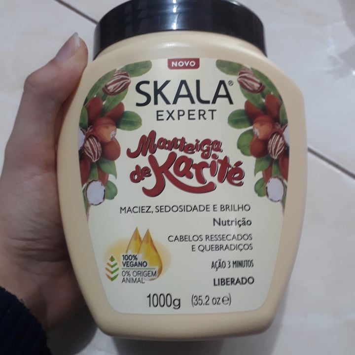 photo of Skala Máscara Capilar de Nutrição - Manteiga de Karité shared by @yasminnie on  07 Jan 2022 - review