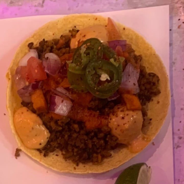 photo of Club Mexicana ‘Chorizo’ & Sweet Potato Taco shared by @beckyallott on  29 Apr 2022 - review