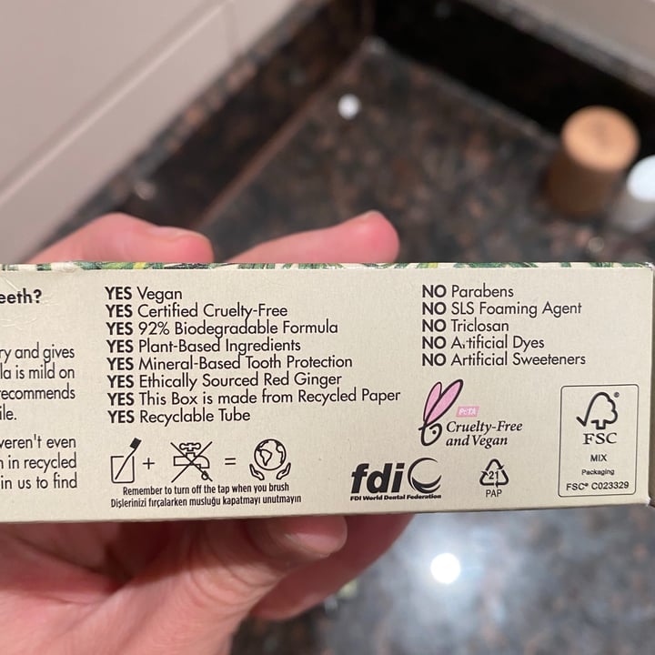 review photo of Love Beauty and Planet Rosemary and ginger toothpaste shared by @giasays on 08 Jun 2020 - review