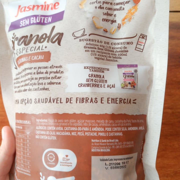 review photo of Jasmine Granola Castanha E Cacau shared by @laraduarts on 28 May 2022 - review