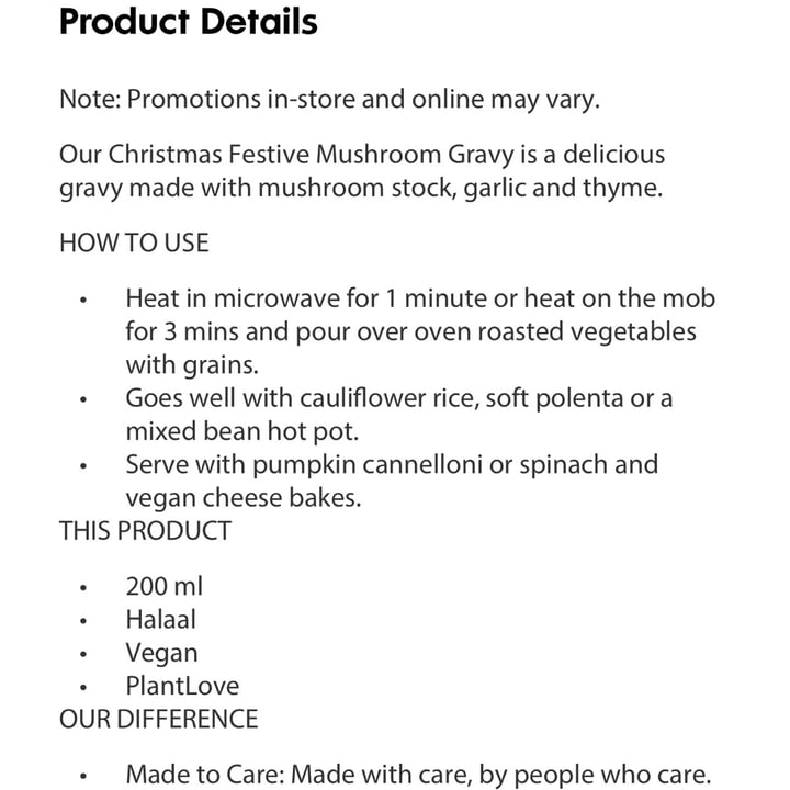 photo of Woolworths Festive Mushroom Gravy shared by @jeanne-marie on  06 Dec 2022 - review