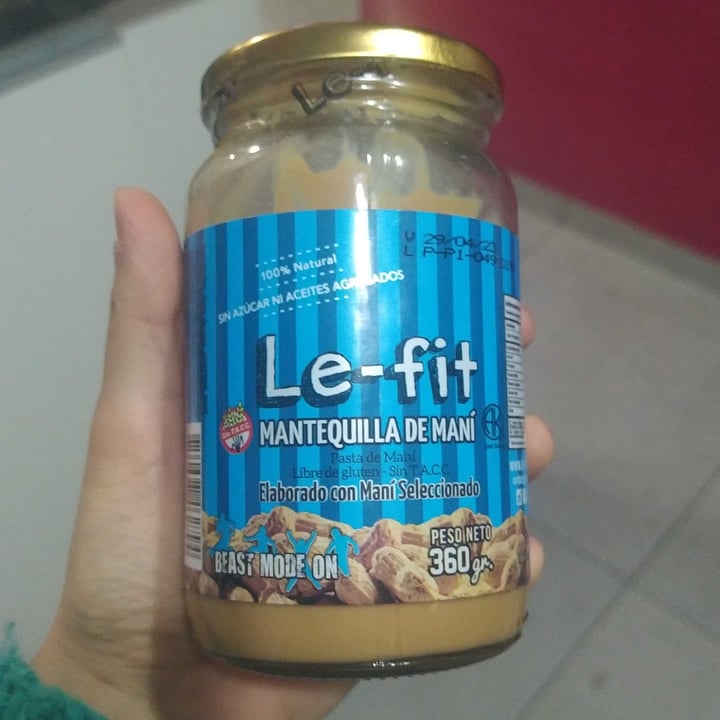 photo of Le-Fit Mantequilla De Mani shared by @eugeniamosco on  26 Sep 2022 - review