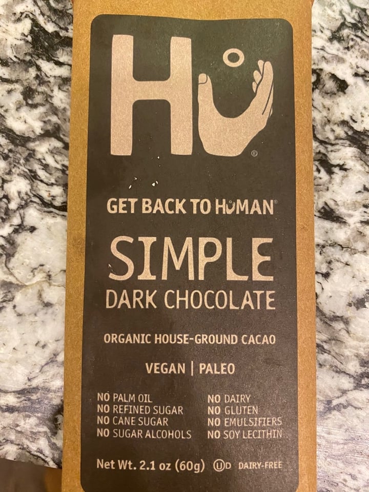 photo of Hu Kitchen Simple Dark Chocolate shared by @shartrina on  22 Jan 2020 - review