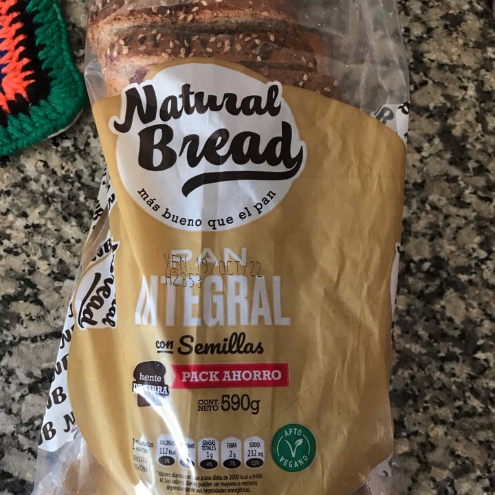 photo of Natural Bread Pan integral Con Semillas shared by @visheva on  17 Oct 2022 - review