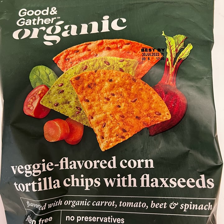 review photo of Good & Gather Organic Veggie-Flavored Corn Tortilla Chips With Flaxseeds shared by @sophia8s on 28 Mar 2022 - review