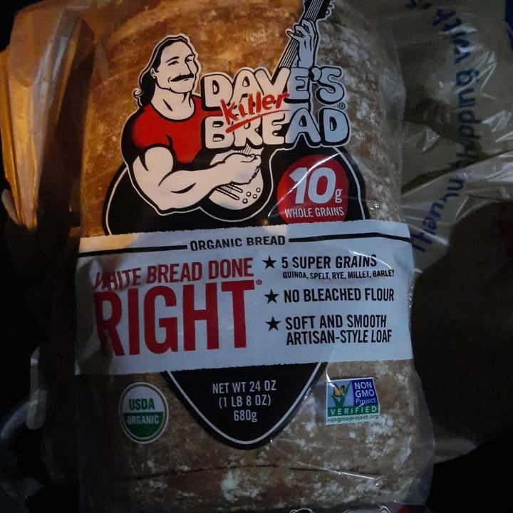 photo of Dave's Killer Bread White Bread Done Right shared by @honestly on  22 Dec 2020 - review