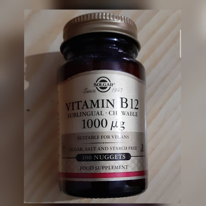 photo of Solgar Vitamin B12 Chewable cherry flavoured shared by @maryveganaperdy on  04 Oct 2020 - review