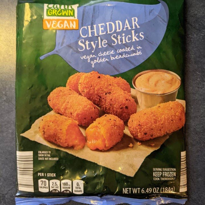 photo of Earth Grown Cheddar cheese sticks shared by @jmount on  10 Jan 2021 - review