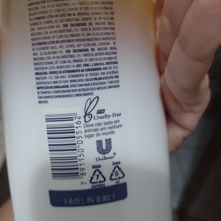 review photo of Dove Shampoo and Conditioner Óleo Micelar shared by @isabellasantana98 on 25 May 2022 - review