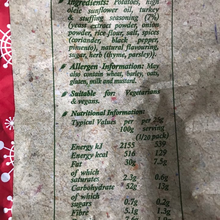 photo of Mackie's of Scotland Stuffing and turkey crisps shared by @melissashode on  18 Jan 2021 - review