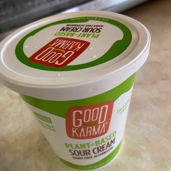 review photo of Good Karma Plant Based Sour Cream shared by @heidiharmony on 28 Apr 2020 - review
