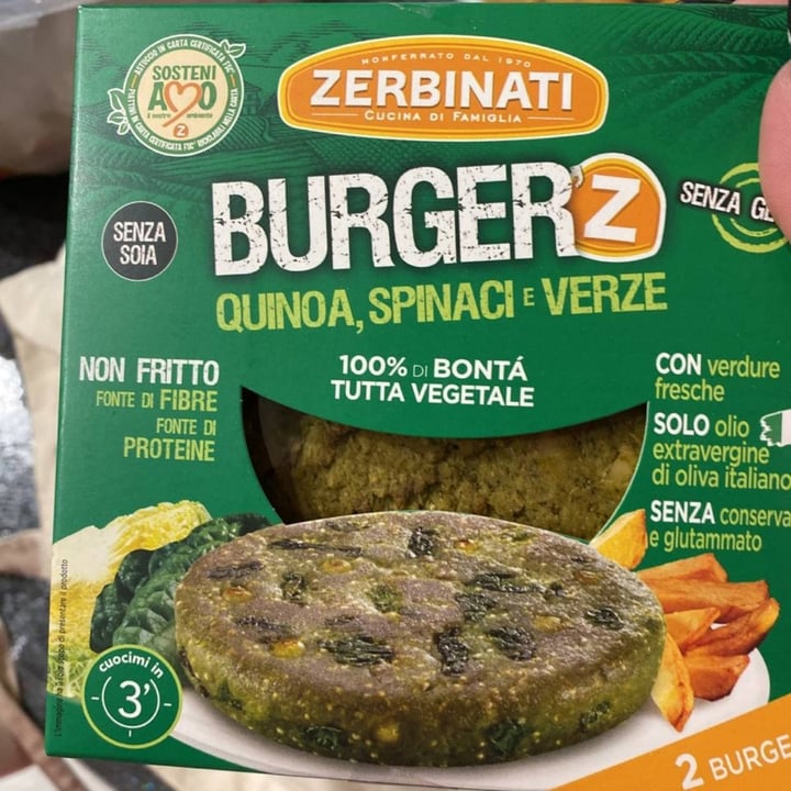 photo of Zerbinati Burgerz Quinoa Spinaci e Verze shared by @sof9 on  26 Mar 2022 - review