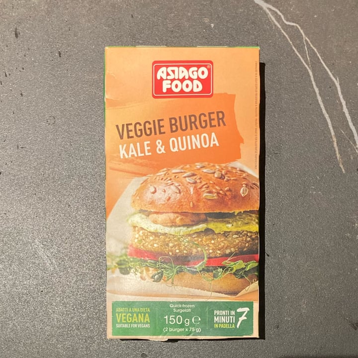 photo of Asiago food Veggie burger kale & quinoa shared by @aleccisof on  28 Aug 2022 - review