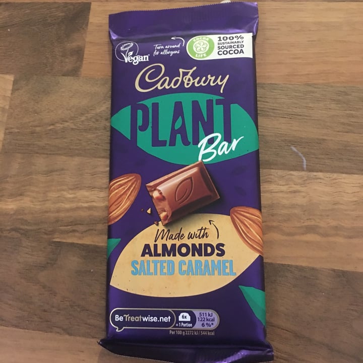 photo of Cadbury Plant Bar made with Almonds and Salted Caramel shared by @dandan4 on  19 Jan 2022 - review