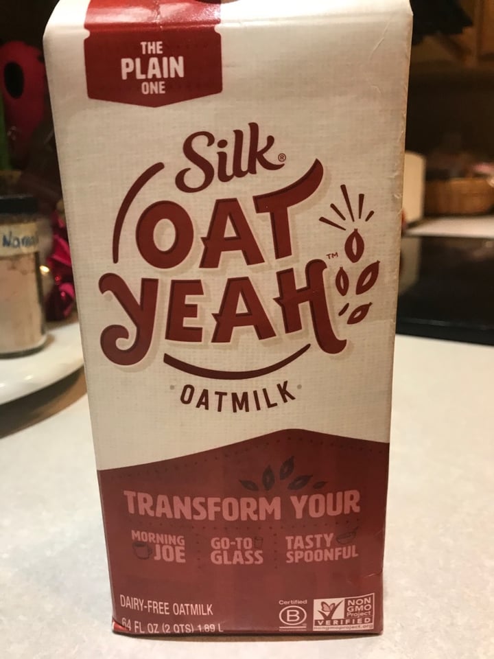 photo of Silk Oat Yeah Oatmilk The Plain One shared by @glendasb on  24 Dec 2019 - review
