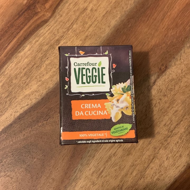 photo of Carrefour Veggie Crema da cucina shared by @ischarotate on  12 Nov 2022 - review