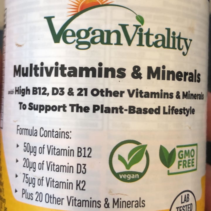 review photo of Vegan Vitality Multivitamins & Minerals shared by @veganfighter on 13 Jun 2022 - review