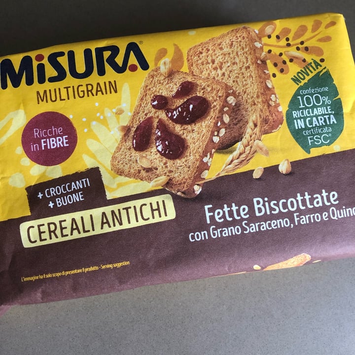 photo of Misura Fette Biscottate ai Cereali Antichi - Multigrain shared by @lisapirovano on  13 Apr 2022 - review