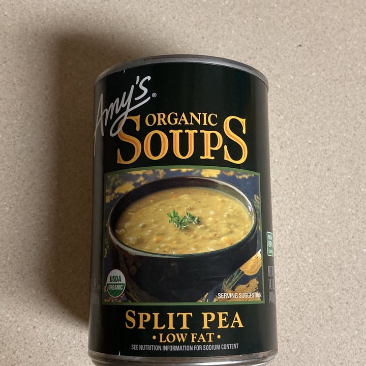 photo of Amy’s Amy’s Organic Split Pea Soup shared by @jlnomeatplease on  16 May 2022 - review