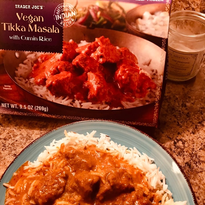 photo of Trader Joe's Vegan Tikka Masala with Cumin Rice shared by @peacefulhealer on  16 Jul 2021 - review