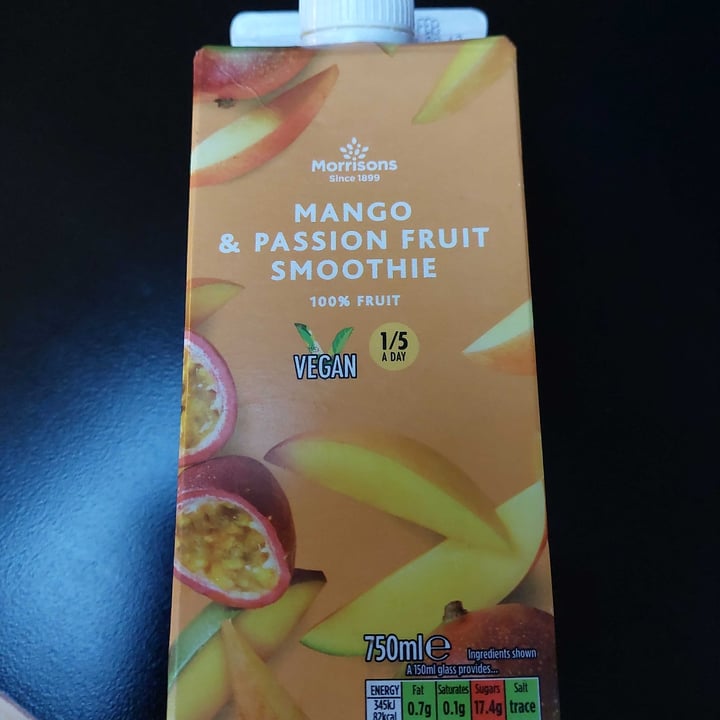 review photo of Morrisons Mango & Passion fruit smoothie shared by @lucyb1970 on 31 Dec 2021 - review