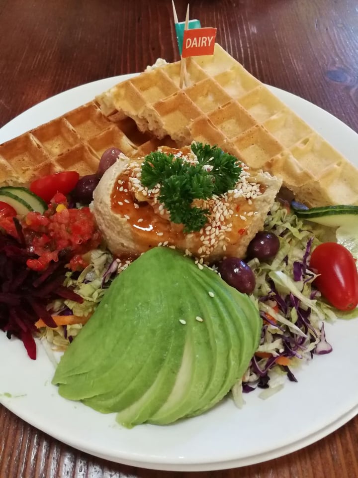 photo of The Waffle House Hummus and avo waffle shared by @yuyubunny on  15 Mar 2020 - review