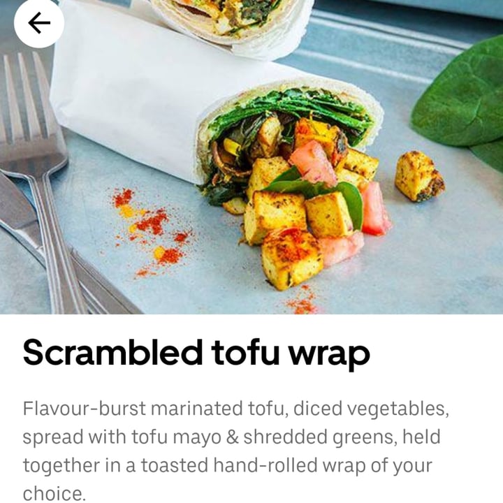 photo of Free Food* Tofu scramble wrap shared by @sunshineyum on  30 Nov 2021 - review