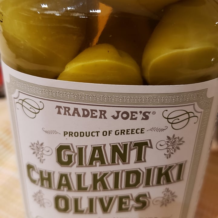 photo of Trader Joe's Giant chalkadiki olives shared by @rancho on  07 May 2022 - review