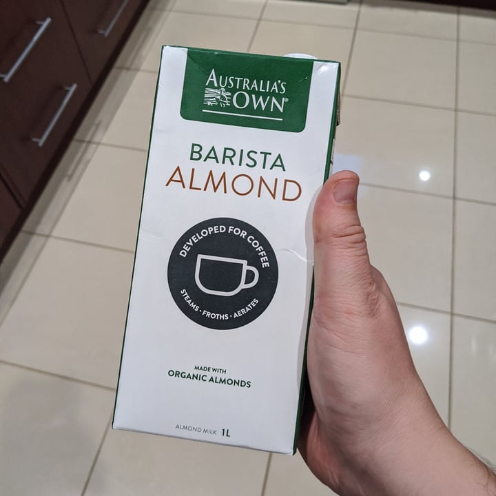 review photo of Australia's Own Barista Almond Milk shared by @jdaffy on 29 Apr 2020 - review
