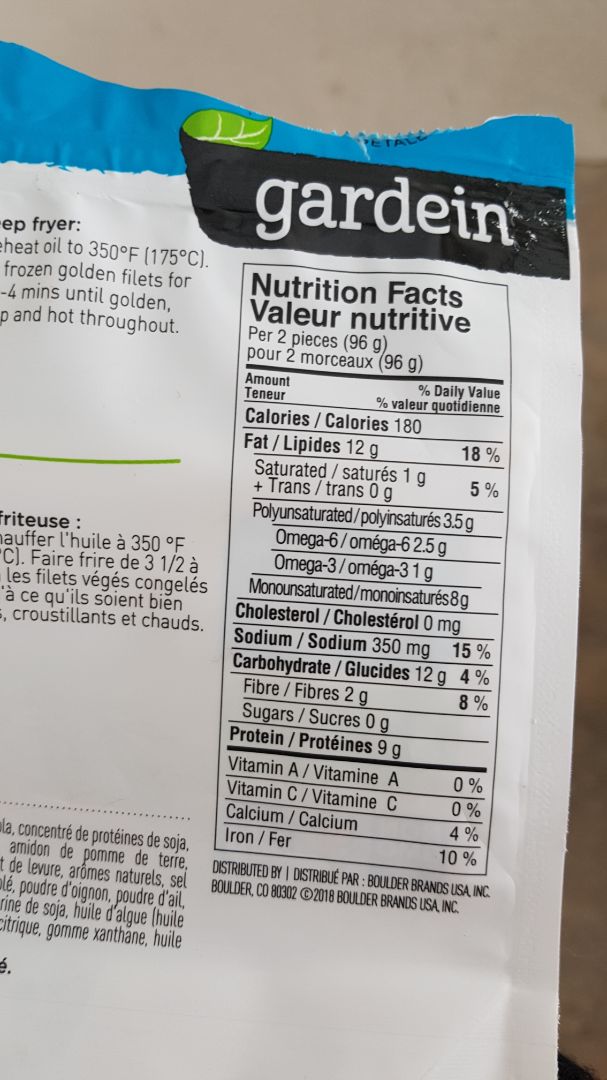review photo of Gardein Golden Plant Based F'sh Filets shared by @kayleenorton on 21 Dec 2019 - review